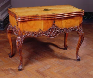 Carved card or games table, by David Roentgen, 1743-1807, German